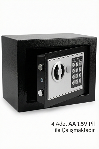 4Berry Dijital Şifreli Elektronik Kasa Metal Gövdeli Duvara Sabitlenebilir Güvenlik Kasası
