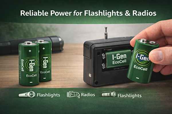 I-Gen Batteries R14 Ecocell C Boy Pil 1.5V Orta Boy Pil 2'li Paket