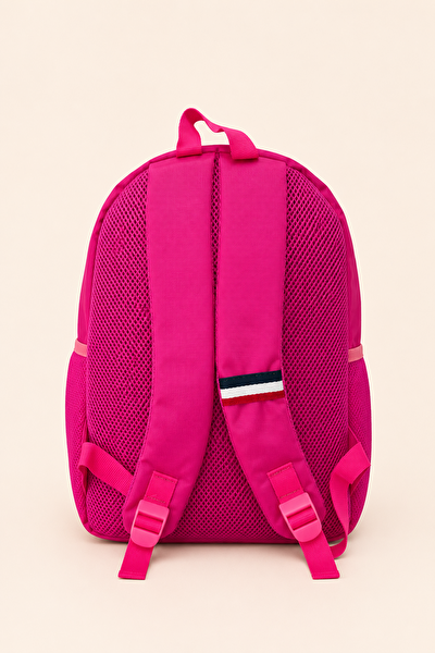 U.S. Polo Assn. Pembe Okul Sırt Çantası Günlük Seyahat Geniş Hacimli Çok Bölmeli Dayanıklı PLCAN26087