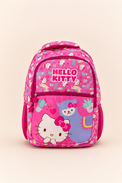 Hello Kitty Lisanslı Kız Çocuk Okul Çanta Seti Okul Sırt Çantası Kalemlik İlkokul Pembe