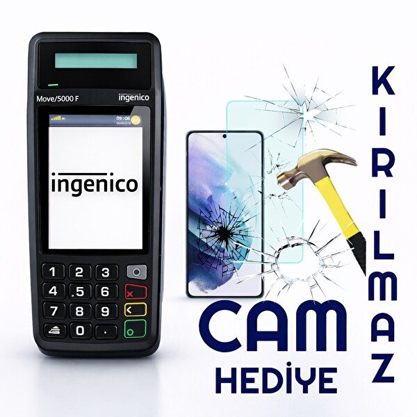 Ingenico Move 5000 F Yeni Nesil Mobil Pos Yazar Kasa - Kırılmaz Cam