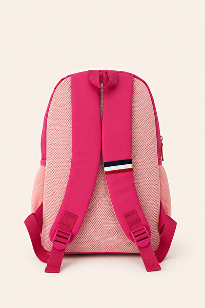 U.S. Polo Assn. Kız Çocuk İlkokul Ortaokul Okul Çantası Pembe Çok Gözlü Günlük Sırt Çantası PLCAN26043