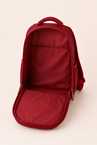 U.S. Polo Assn. Bordo Unisex Okul Sırt Çantası Günlük Seyahat Laptop Bölmeli Su Geçirmez Sırt Çantası PLCAN26045