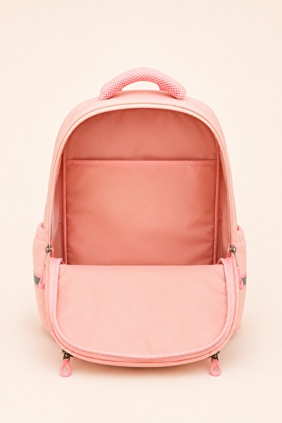 Ççs Kids Kız Çocuk İlkokul Okul Çantası Beslenme Çantası Kalemlik 3'lü Set Ortopedik Pembe 51974