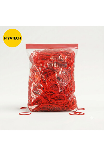 Piyatech Kırmızı Paket Lastiği 5 CM 500 GR