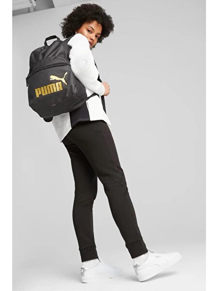 Puma Phase 091164-03 Siyah-Gold Sırt Çantası
