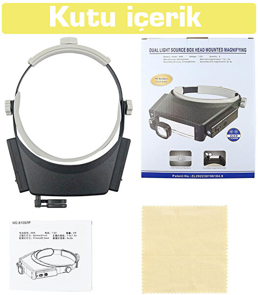 Texta 81007P Led Işıklı Kuyumcu Kafa Büyüteci