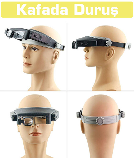 Texta 81007P Led Işıklı Kuyumcu Kafa Büyüteci