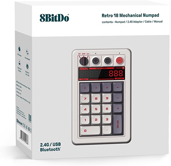 8bitdo Retro 18 N Edition Mekanik Hesap Makinesi