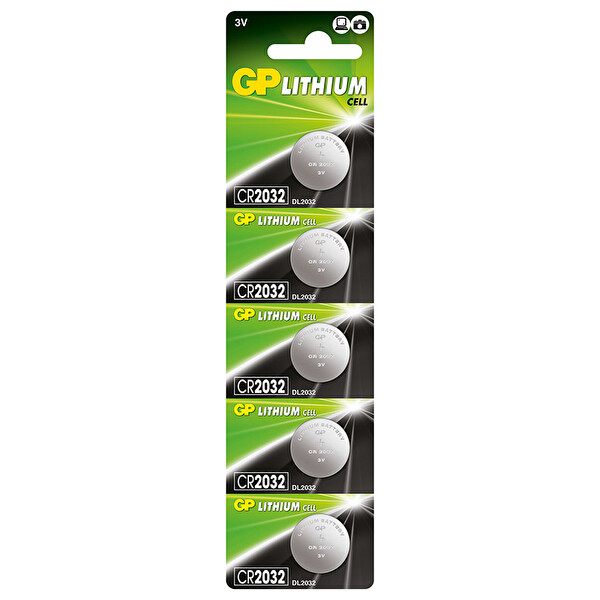 GP CR2032 3V Lityum Para Pil 5'li Paket