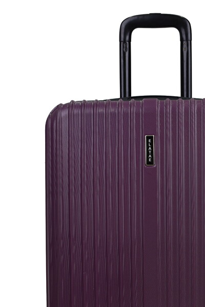 Elatae 1020 Orta Boy Ve Makyaj Mor 2'li Valiz Seti