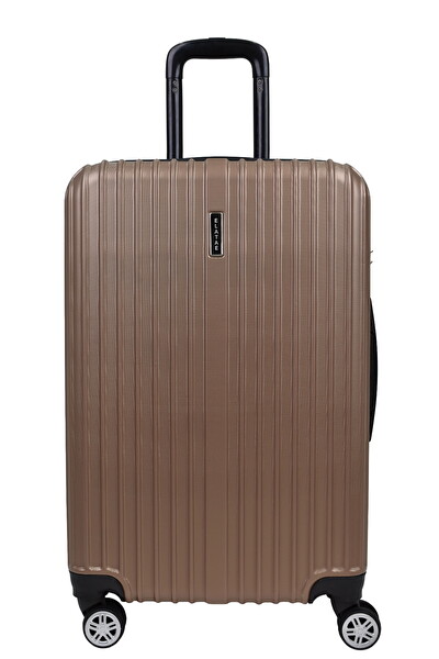 Elatae 1020 Orta Boy Ve Makyaj Gold 2'li Valiz Seti