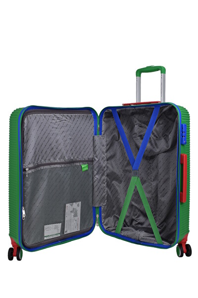 United Colors Of Benetton BNT500 Lux ABS Yeşil 3'lü Valiz Seti