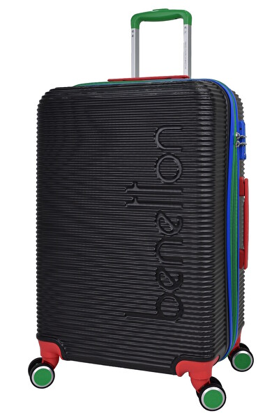 United Colors Of Benetton BNT500 Lux ABS Siyah 3'lü Valiz Seti