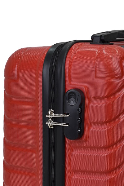 Elatae 1001 Pro ABS Kırmızı Orta Boy Valiz