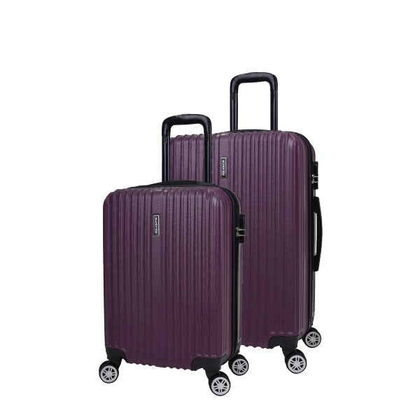 Elatae 1020 Orta Boy ve Kabin Boy Mor 2'li Valiz Seti