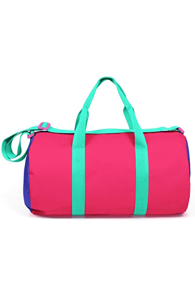 Elatae O-05 Orta Boy Unisex Çok Gözlü Pembe Spor Fitness Seyahat Çantası