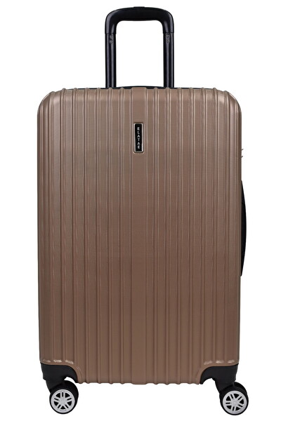 Elatae 1020 Gold Büyük Boy ve Kabin Boy 2'li Valiz Seti