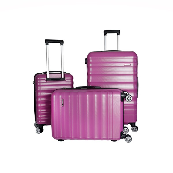 Vegmann Delphin Violet 3'lü Mor Valiz Seti
