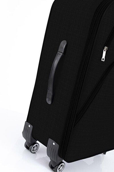 Louisiana Polo 1081 Kumaş Siyah Orta Boy Valiz