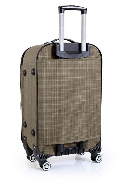 Louisiana Polo 1081 Kumaş Bej Büyük Boy Valiz