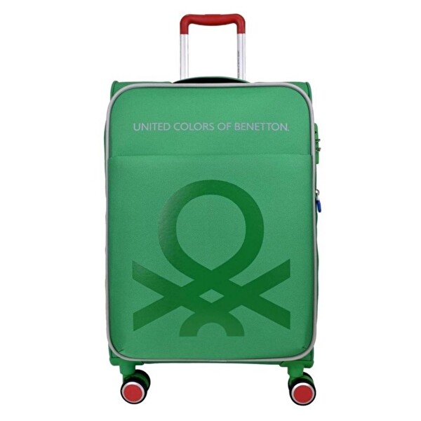 United Colors Of Benetton BNT2200 Kumaş Yeşil Büyük Boy Valiz
