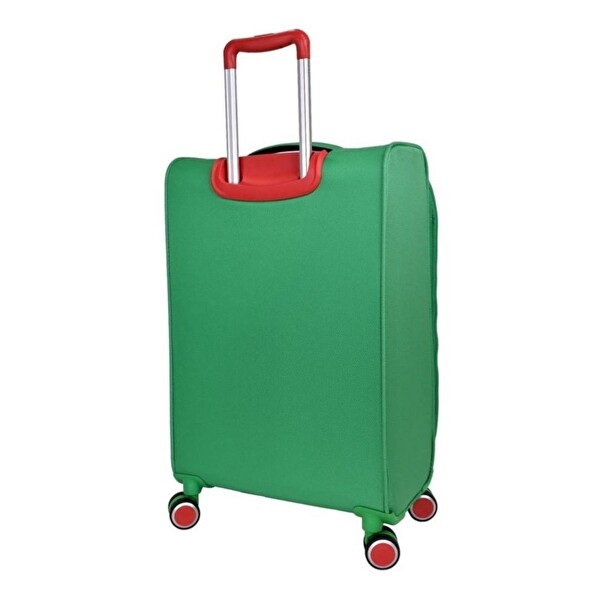 United Colors Of Benetton BNT2200 Kumaş Yeşil Büyük Boy Valiz