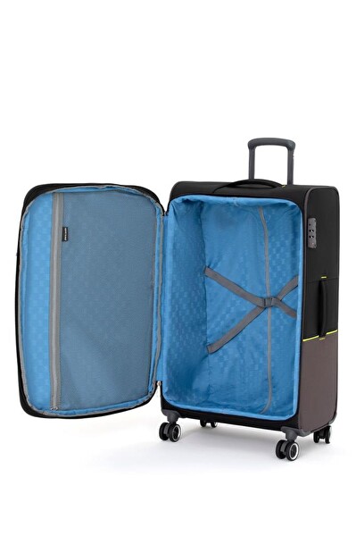 Pierre Cardin PC8200 Ultra Light Hafif Lüx Kumaş Orta Boy ve Kabin Boy 2'li Valiz Seti