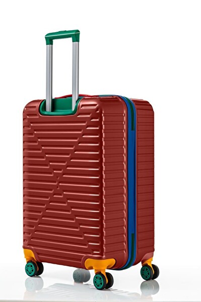 Louisiana Polo 1088 Polikarbon 4x2 Teker Bordo Büyük Boy Valiz