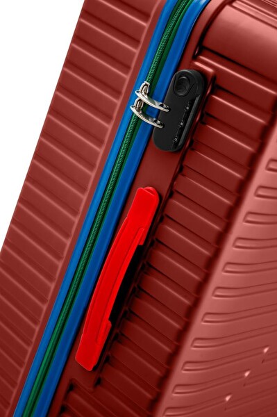 Louisiana Polo 1088 Polikarbon 4x2 Teker Bordo Büyük Boy Valiz