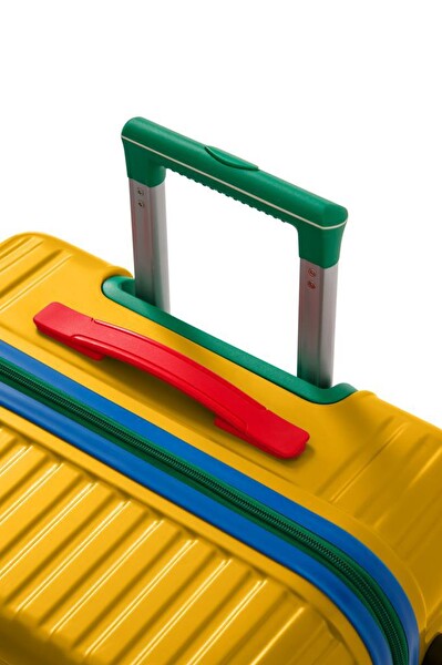 Louisiana Polo 1088 Polikarbon 4x2 Teker Sarı Büyük Boy Valiz