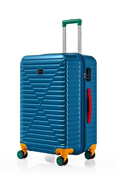 Louisiana Polo 1088 Polikarbon 4x2 Teker Turkuaz Büyük Boy Valiz