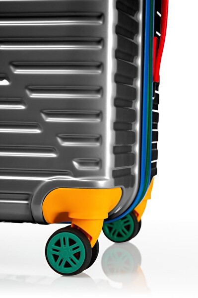 Louisiana Polo 1088 Polikarbon 4x2 Teker Antrasit Büyük Boy Valiz