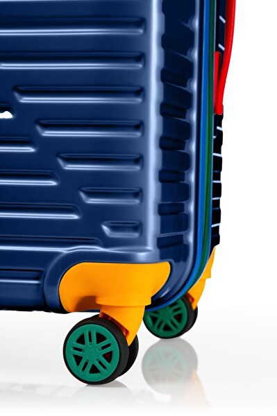 Louisiana Polo 1088 Polikarbon 4x2 Teker Lacivert Büyük Boy Valiz