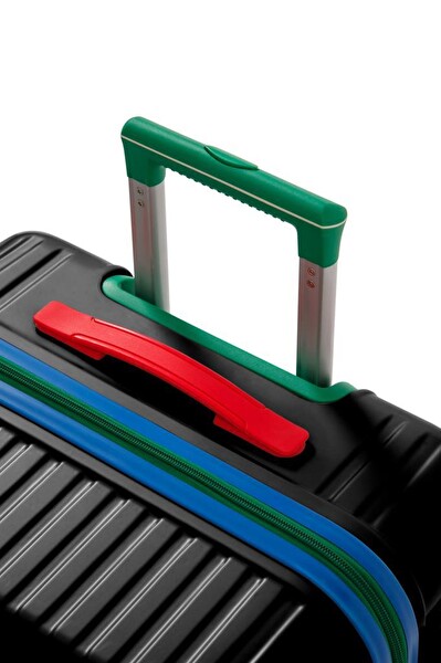 Louisiana Polo 1088 Polikarbon 4x2 Teker Siyah Büyük Boy Valiz