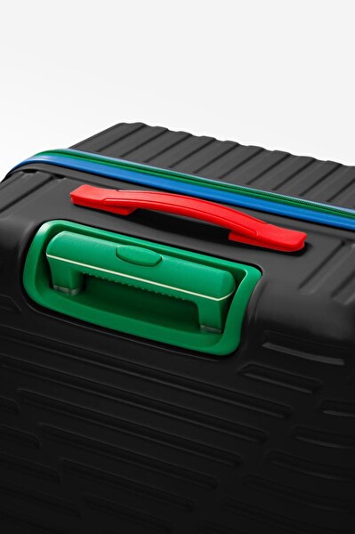 Louisiana Polo 1088 Polikarbon 4x2 Teker Siyah Büyük Boy Valiz