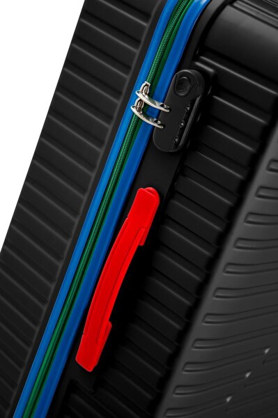 Louisiana Polo 1088 Polikarbon 4x2 Teker Siyah Büyük Boy ve Kabin Boy 2'li Valiz Seti