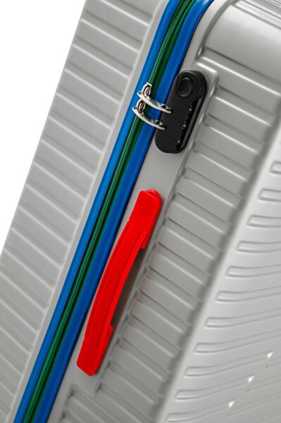 Louisiana Polo 1088 Polikarbon 4x2 Teker Gri Orta Boy ve Kabin Boy 2'li Valiz Seti