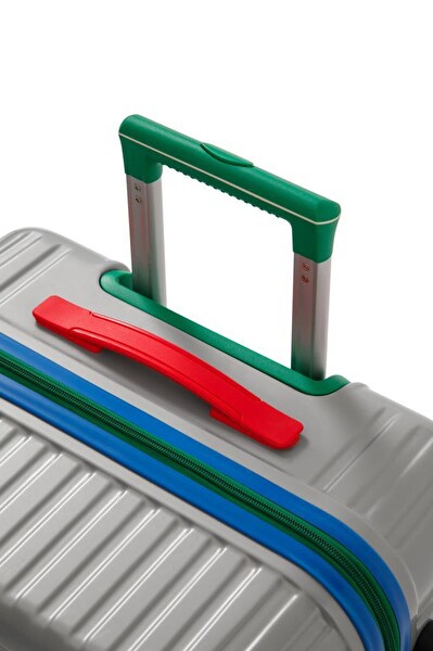 Louisiana Polo 1088 Polikarbon 4x2 Teker Gri Orta Boy ve Kabin Boy 2'li Valiz Seti