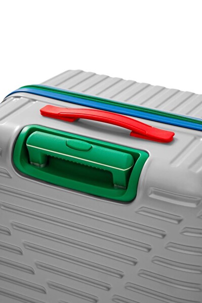 Louisiana Polo 1088 Polikarbon 4x2 Teker Gri Orta Boy ve Kabin Boy 2'li Valiz Seti