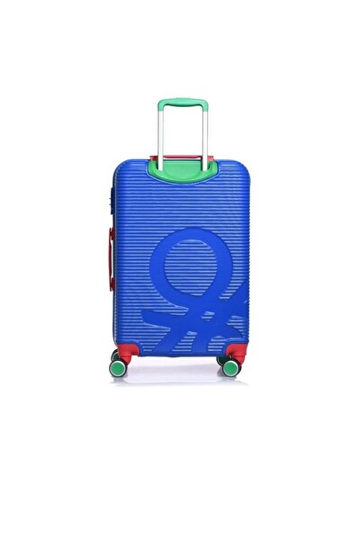 United Colors Of Benetton 14BNT500-Set Unisex Saks Mavi 3'lü Valiz Seti
