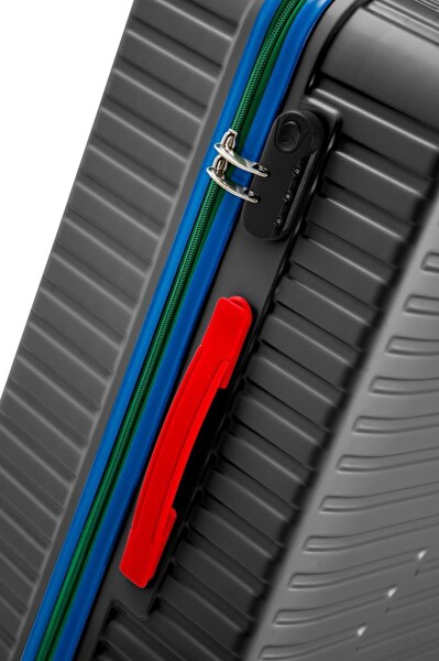 Louisiana Polo 1088 Polikarbon 4x2 Teker Antrasit Büyük Boy ve Kabin Boy 2'li Valiz Seti