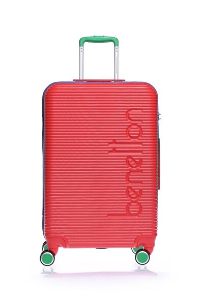 United Colors Of Benetton 14BNT500-SET Unisex Kırmızı 3'lü Valiz Seti