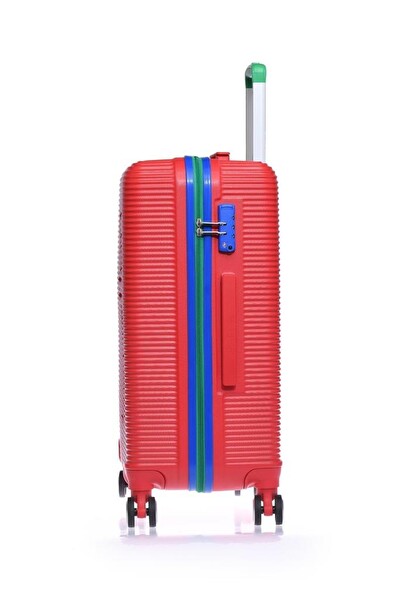 United Colors Of Benetton 14BNT500-SET Unisex Kırmızı 3'lü Valiz Seti