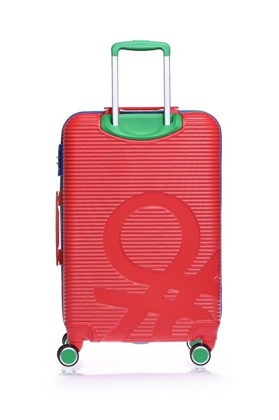 United Colors Of Benetton 14BNT500-SET Unisex Kırmızı 3'lü Valiz Seti