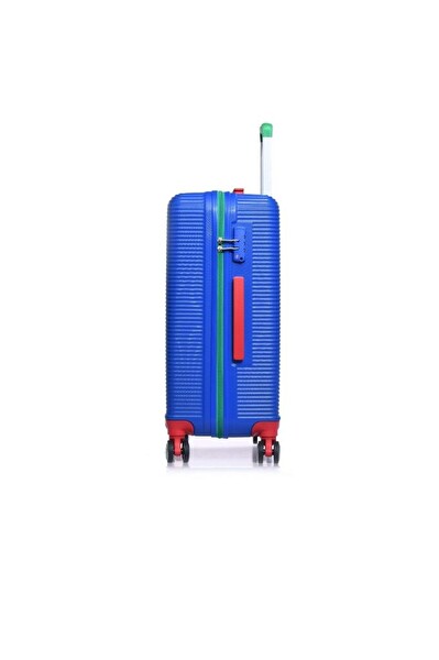United Colors Of Benetton BNT500 Polikarbon Kırılmaz Mavi Orta Boy Valiz