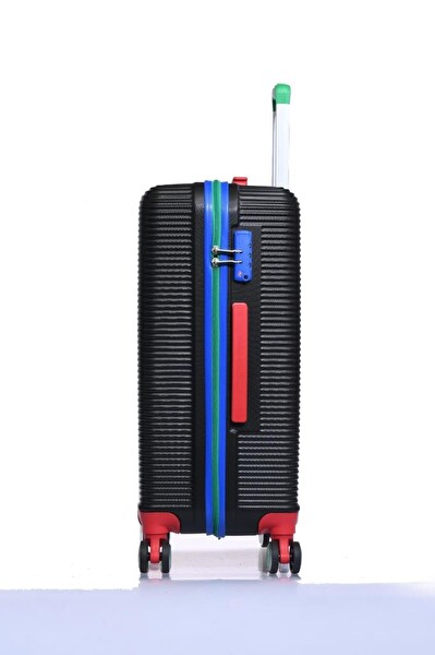 United Colors Of Benetton BNT500 Polikarbon Kırılmaz Siyah Orta Boy Valiz