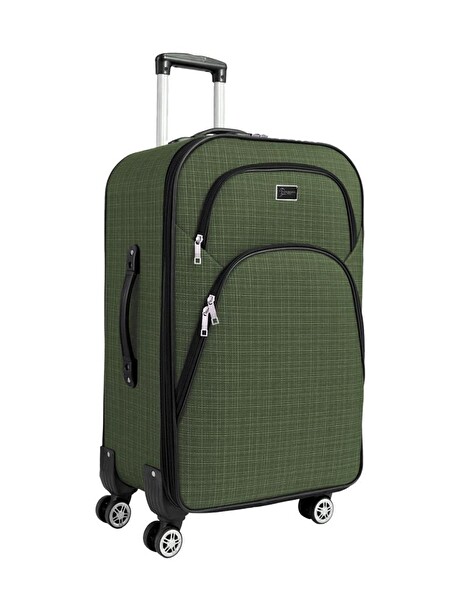 Louisiana Polo 1081 4 Teker Kumaş Haki Büyük Boy Valiz