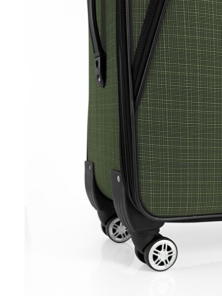 Louisiana Polo 1081 4 Teker Kumaş Haki Büyük Boy Valiz