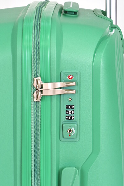 United Colors Of Benetton BNT2000 Kırılmaz Polipropilen Yeşil Büyük Boy Valiz